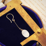 A Graceful Pair of Selenite Drop Earrings