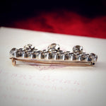 Original Georgian Black Dot Paste Lace Pin