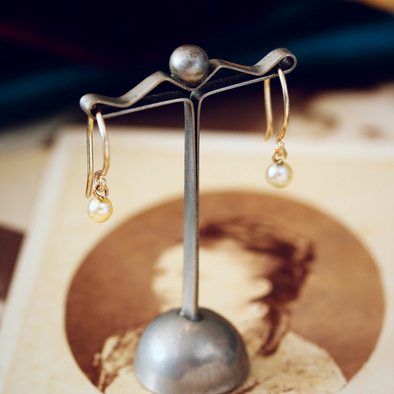 Natural Saltwater Pearl Earrings