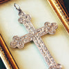 Vintage Date 1972 Victorian Revival Silver Cross