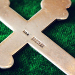 Vintage Date 1972 Victorian Revival Silver Cross