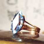 Vintage Blue Spinel Cocktail Ring