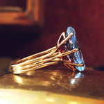 Vintage Blue Spinel Cocktail Ring