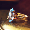 Vintage Blue Spinel Cocktail Ring