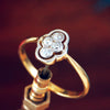 Jazz Age Art Deco Diamond Cluster Ring