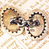 Date 1894 Silver Rose & Fern Cufflinks