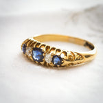 Date 1904 Sapphire & Diamond Engagement Ring