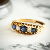 Date 1904 Sapphire & Diamond Engagement Ring