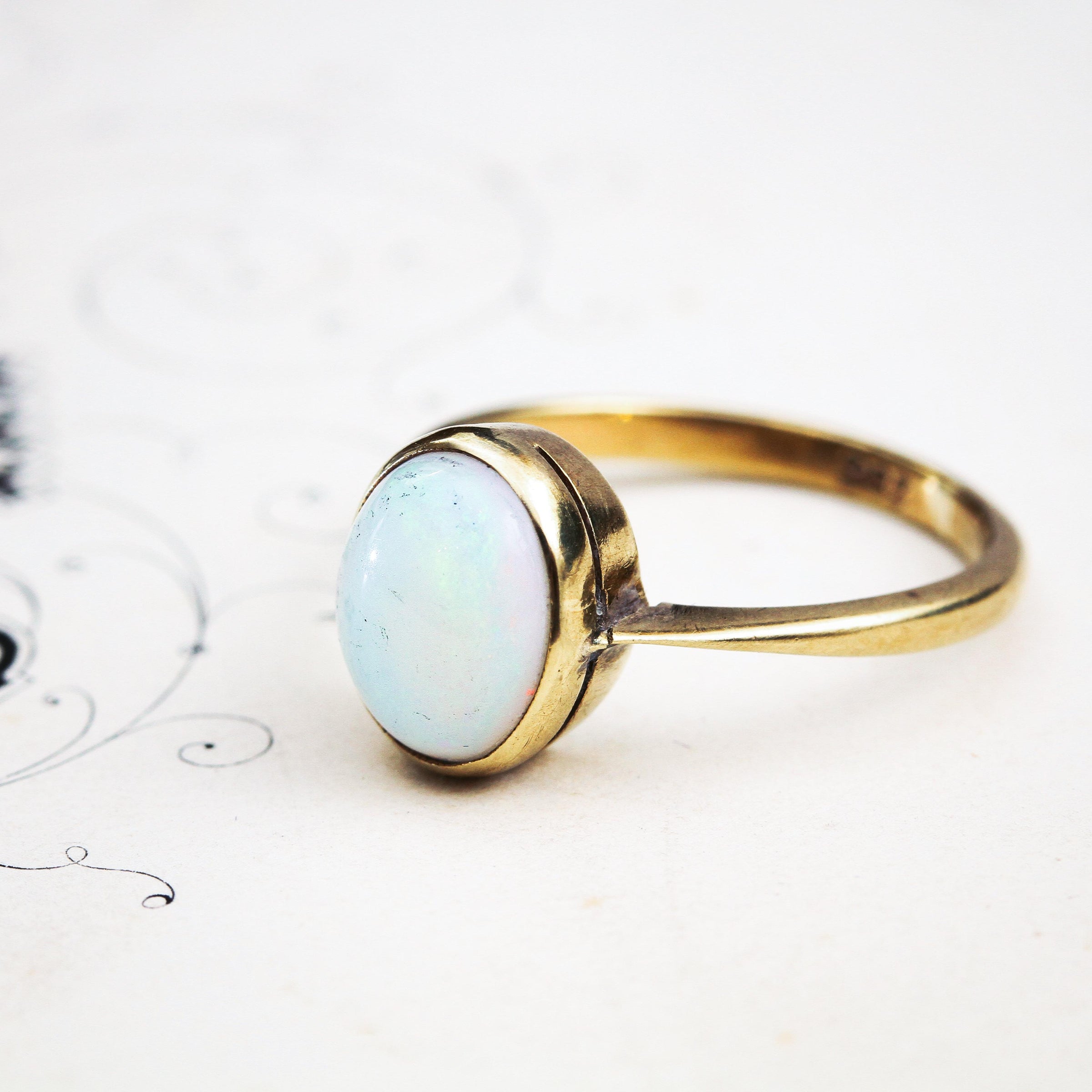 Buy Australian Crystal Opal Ring in 925 Silver, Size 52 FR, 6 US,  Minimalist Style Online in India - Etsy