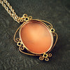 Antique Classical Portrait Shell Cameo Pendant
