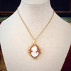 Antique Classical Portrait Shell Cameo Pendant