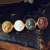 Victorian Pompeii Souvenir Lava Brooch in 15ct Gold
