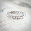 Vintage Size 'R' White Gold & Paste Full Eternity Ring