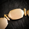 Vintage Mid Century 9ct Gold Panel Bracelet
