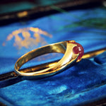 Antique Date 1915 Star Ruby Ring