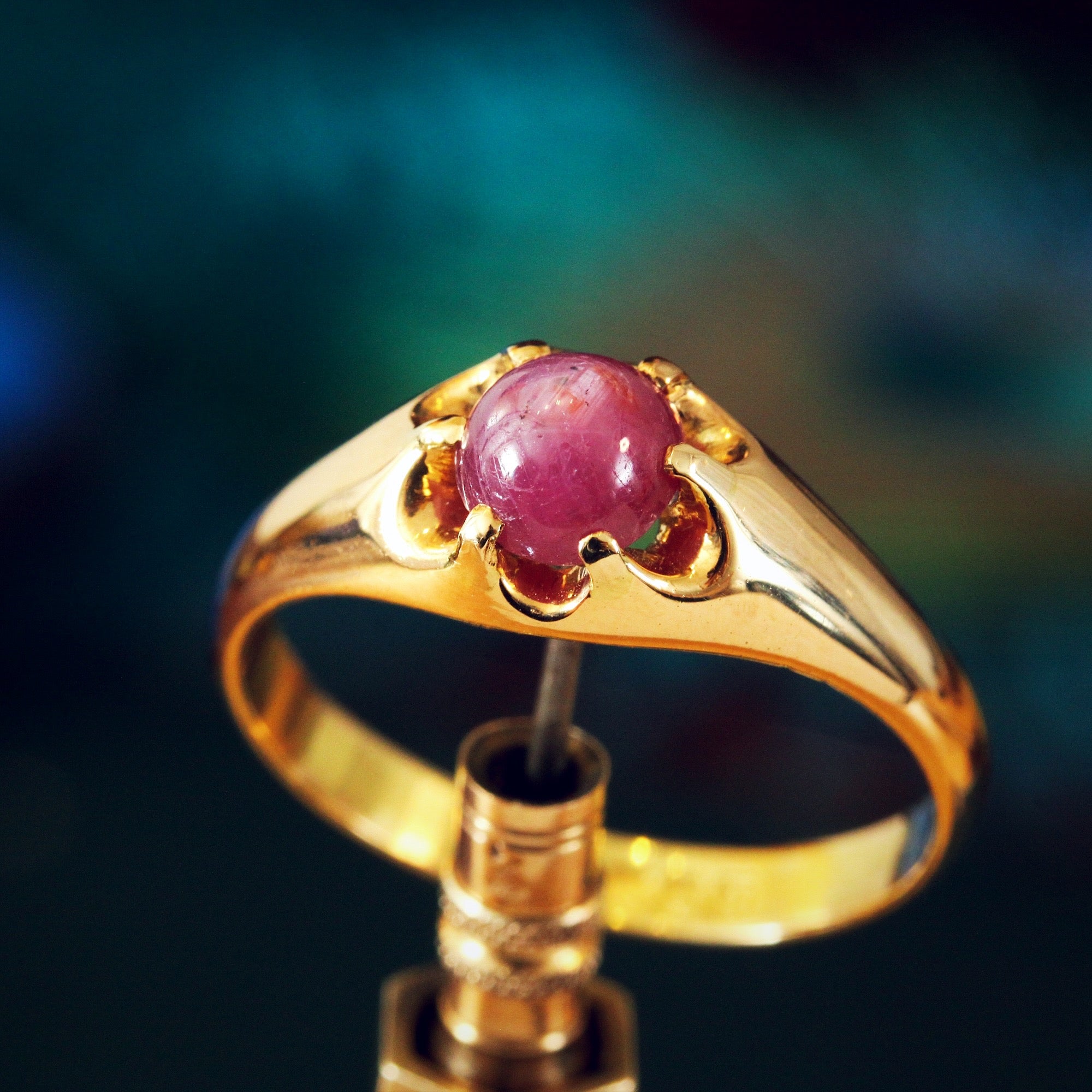 Antique Date 1915 Star Ruby Ring - Main Image