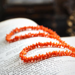 Precious Hand Carved Antique Georgian Coral Necklace