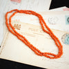 Precious Hand Carved Antique Georgian Coral Necklace