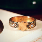 Date 1900 Braided Hair Band Ring