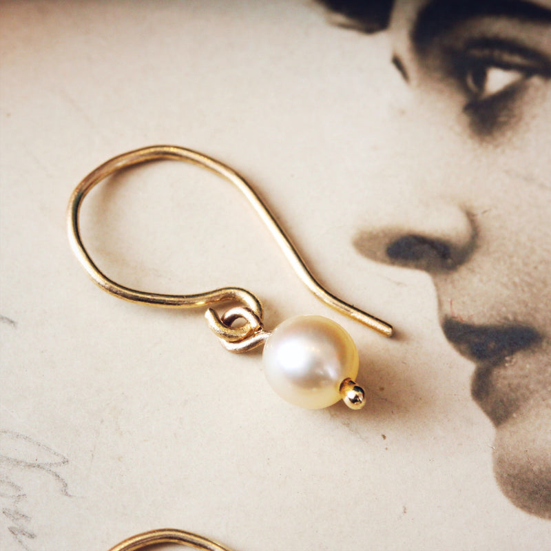 Saltwater Cultured Pearl Drop Earrings