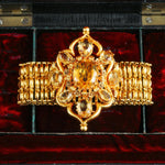 Antique Continental 18ct Gold Citrine Bracelet