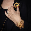 Magnificent and Rare Antique Continental 18ct Gold Citrine Bracelet