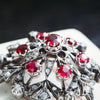 Ravishing Antique Victorian Ruby & Diamond Star