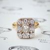 Vintage Art Deco Diamond Panel Ring