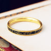Dated to 1784 Georgian Mourning Band Ring