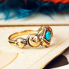 Early Victorian Turquoise and Gold Ring