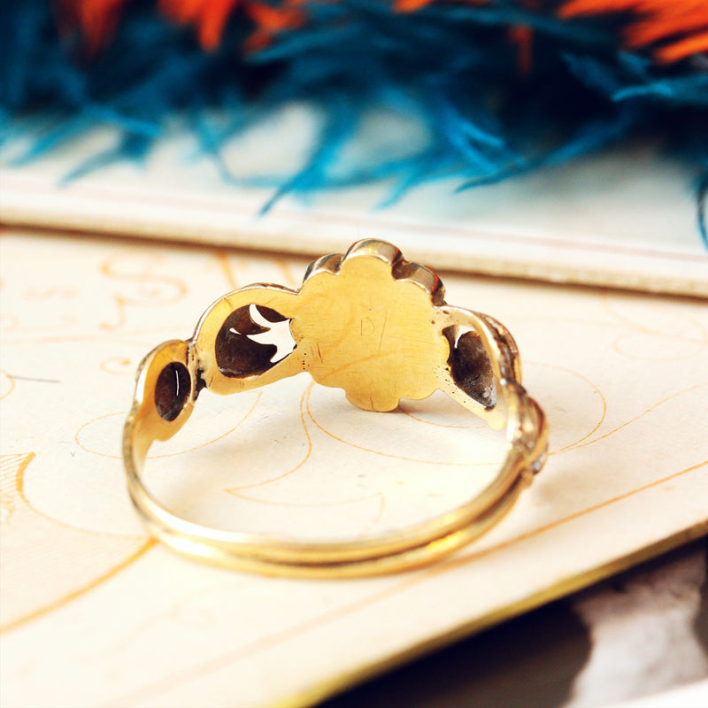 Early Victorian Turquoise and Gold Ring