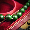 Verdant Vintage 1930's Green Marble Beads
