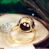 Unusual Merovingian Style Rose-Cut Diamond Ring