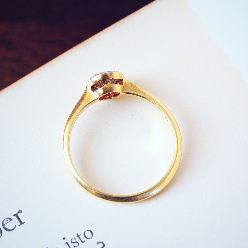 Luvliest Vintage Old European Cut Diamond Engagement Ring