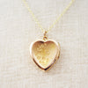 Sweet Vintage Gold LoveHeart Locket