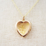 Sweet Vintage Gold LoveHeart Locket