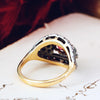 A Romantic Vintage Blush Tourmaline & Rose Cut Diamond Ring
