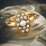 victorian pearl ring