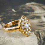 Much Coveted Late Victorian Natural Pearl Ring