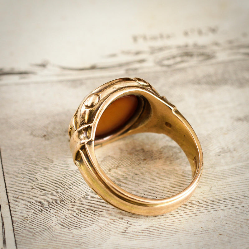 Impressive Date 1922 Gents 15ct Sardonyx Signet Ring