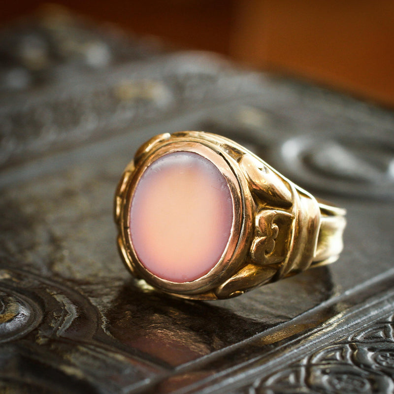 Impressive Date 1922 Gents 15ct Gold Sardonyx Signet Ring