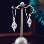 Dainty Vintage Style Diamond Drop Earrings