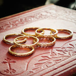Vintage Style Blossom Garland Wedding Ring