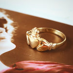 Antique Style 9ct Gold Claddagh Ring