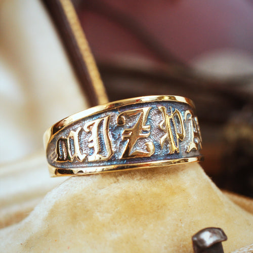 Antique Style 9ct Gold MIZPAH Ring