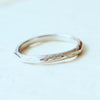 Vintage Style Size 'J' 'Decagon' 9ct White Gold Wedding Ring