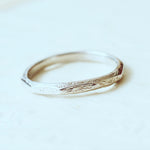 Vintage Style 'Decagon' 9ct White Gold Wedding Ring