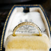 Vintage Style Beaded Edge Wedding Ring