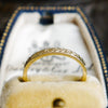 Vintage Style Size  'J' or US '5' 'Florette' Gold Wedding Ring