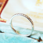 Vintage Style 'Flora' White Gold Wedding Ring